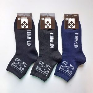 Зимние махровые подростковые носки Off-white
