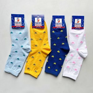 Высокие женские носки Lux сердечки
