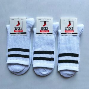 Махровая стопа высокая резинка мужские носки White