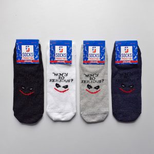Короткие мужские носки Why so serious